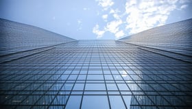 Glass office towers