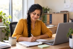 School administrator in an office