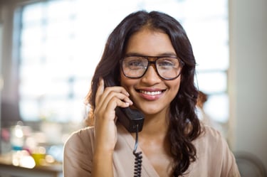 Young Businesswoman Talking on Phone