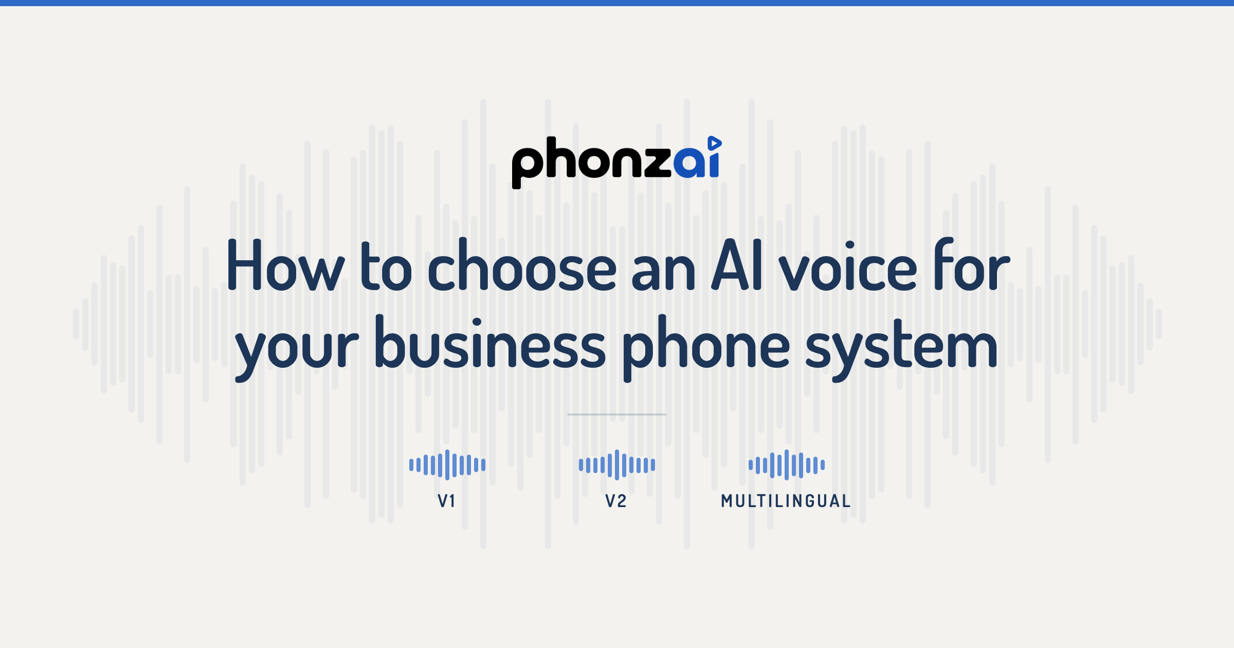 Choosing an AI voice for a business phone system